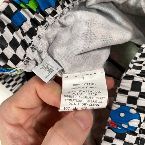 Stussy Psychedelic Flower Floral Checkered Shorts - Picture 4 of 7